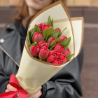 Букет из 15 красных тюльпанов